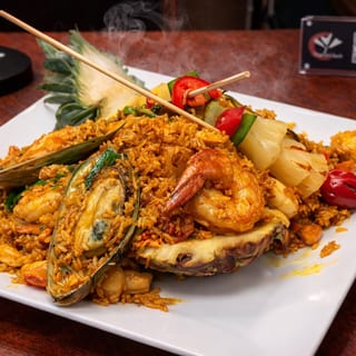 Pineapple Fried Rice with Seafood