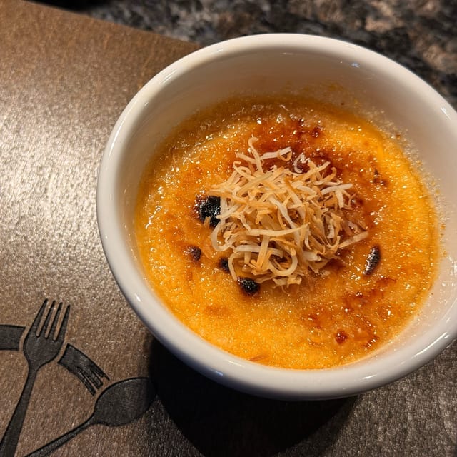 Thai Tea Crème Brûlée.
