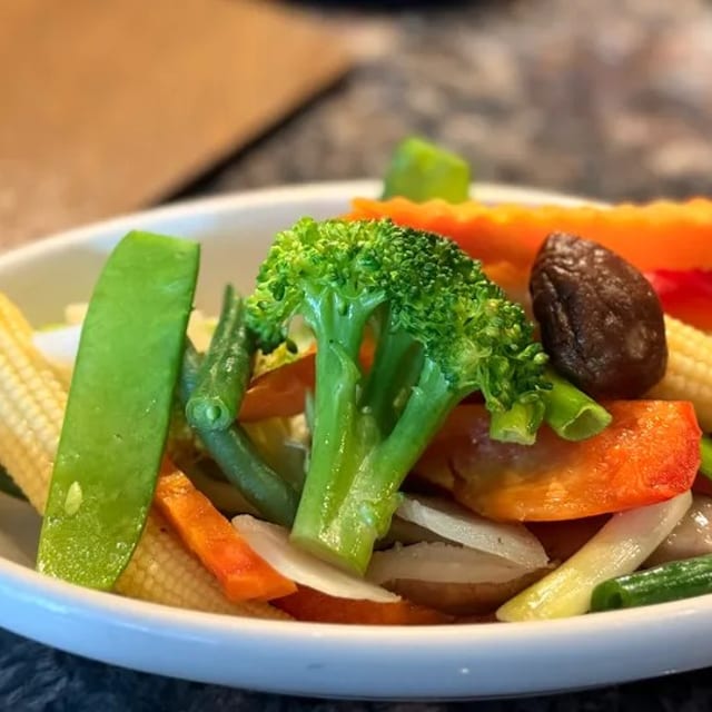 Steamed Mixed Vegetables.